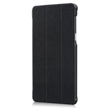 Lenovo Tab 7 Case - Classic Tri-fold Leather Case - Black