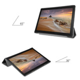 Lenovo Tab E10 Leather Case w. Tri-fold Stand - Black