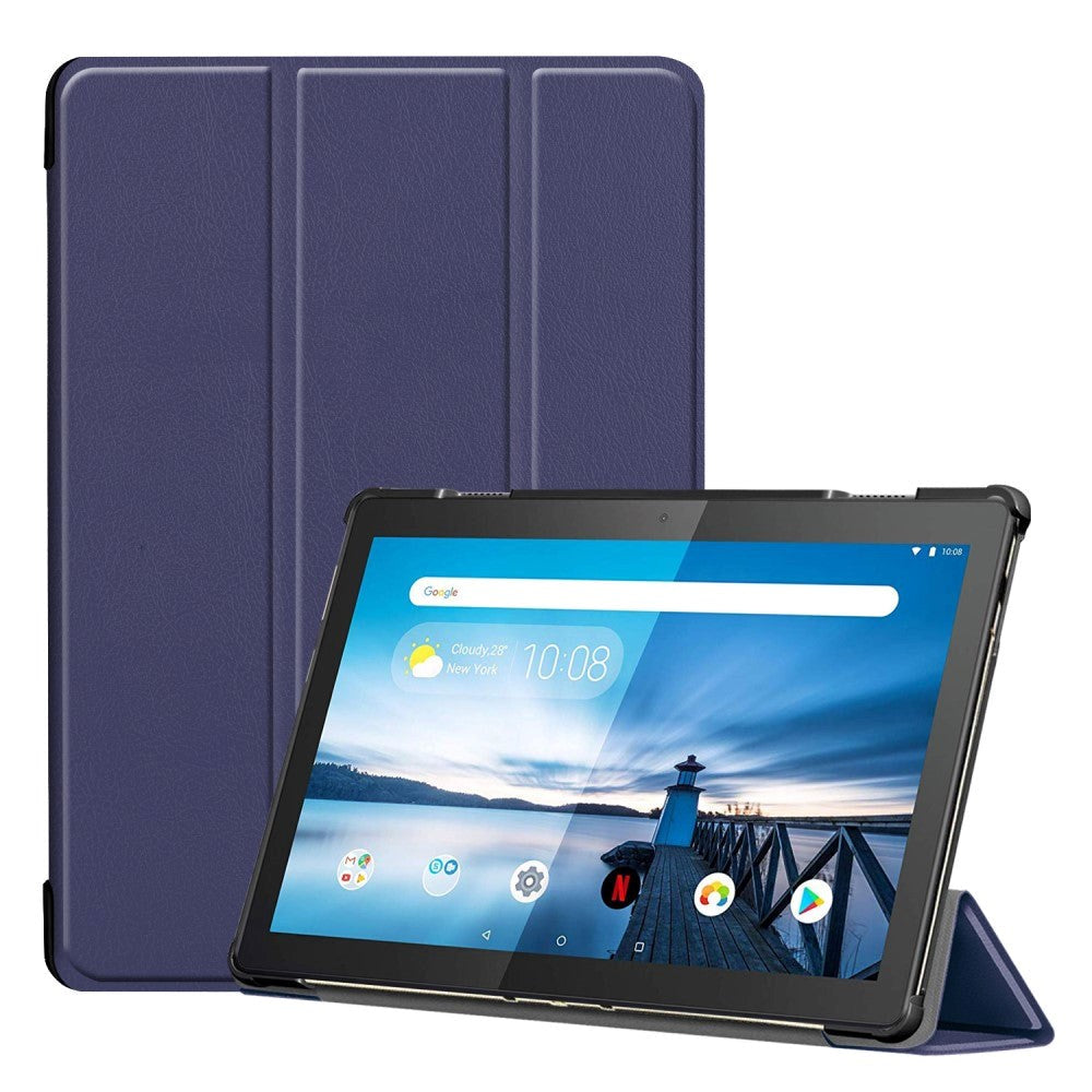 Lenovo Tab M10 HD 10.1" (TB-X505F) / FHD 10.1" (TB-X605) Case - Tri-fold Leather Case - Dark Blue