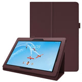 Lenovo Tab E10 Leather Case with Stand Function - Brown