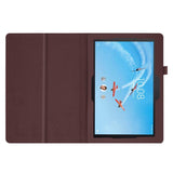 Lenovo Tab E10 Leather Case with Stand Function - Brown