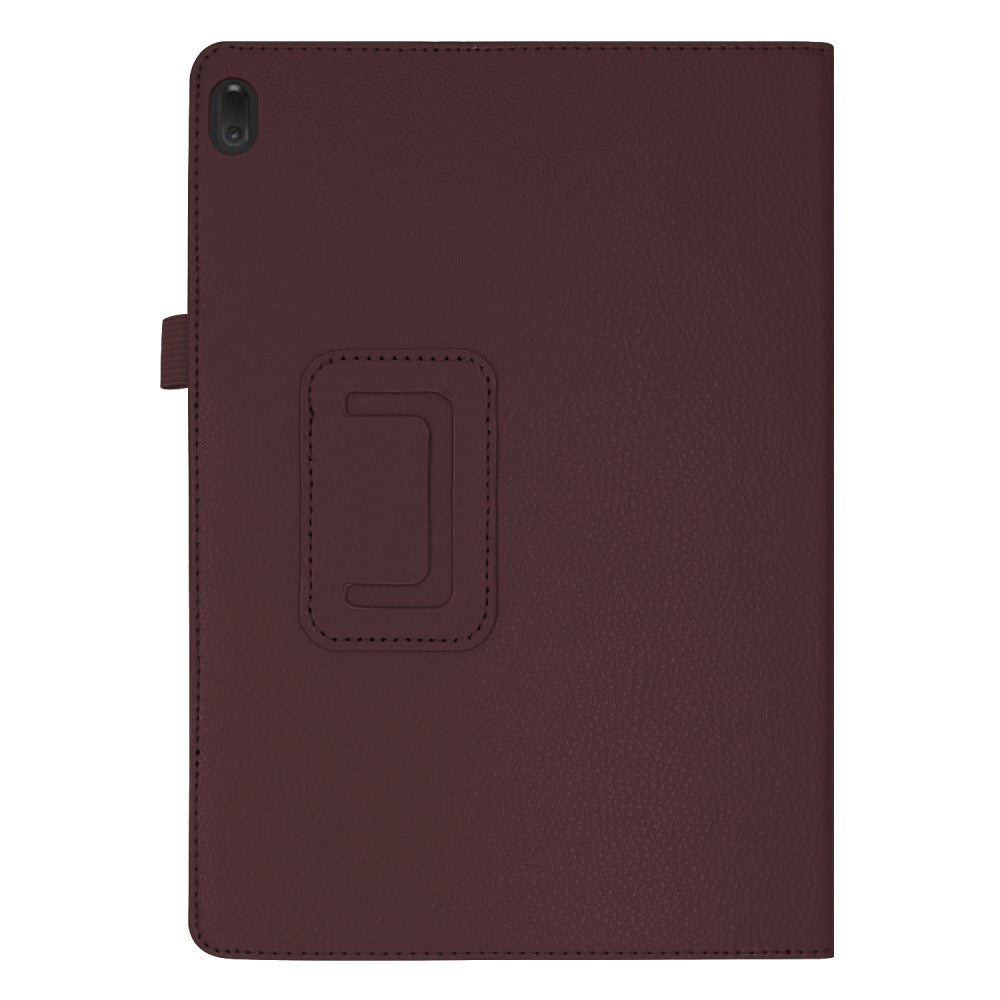 Lenovo Tab E10 Leather Case with Stand Function - Brown