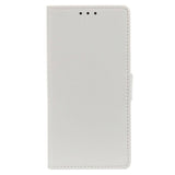 Motorola Moto G8 Plus Leather Wallet Case White