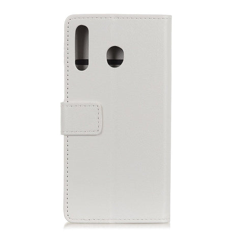 Motorola Moto G8 Plus Leather Wallet Case White