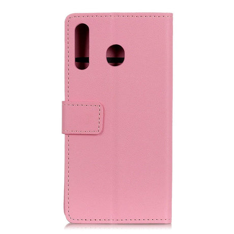 Motorola Moto G8 Plus Leather Wallet Case Pink