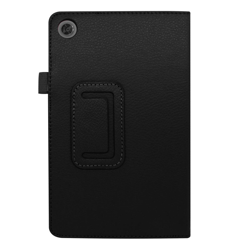 Lenovo Tab M8 (2nd Gen.) 8" Litchi Leather Case with Stand Function & Magnetic Lock - Black