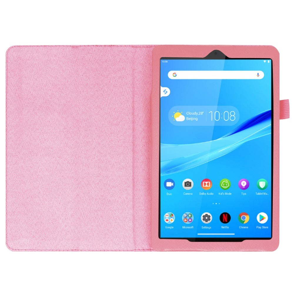 Lenovo Tab M8 (2nd Gen.) 8" Litchi Leather Case w. Stand & Magnetic Lock - Pink