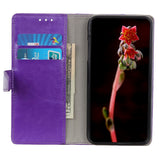 Motorola Edge+ (Plus) Neutral Leather Wallet Case - Purple