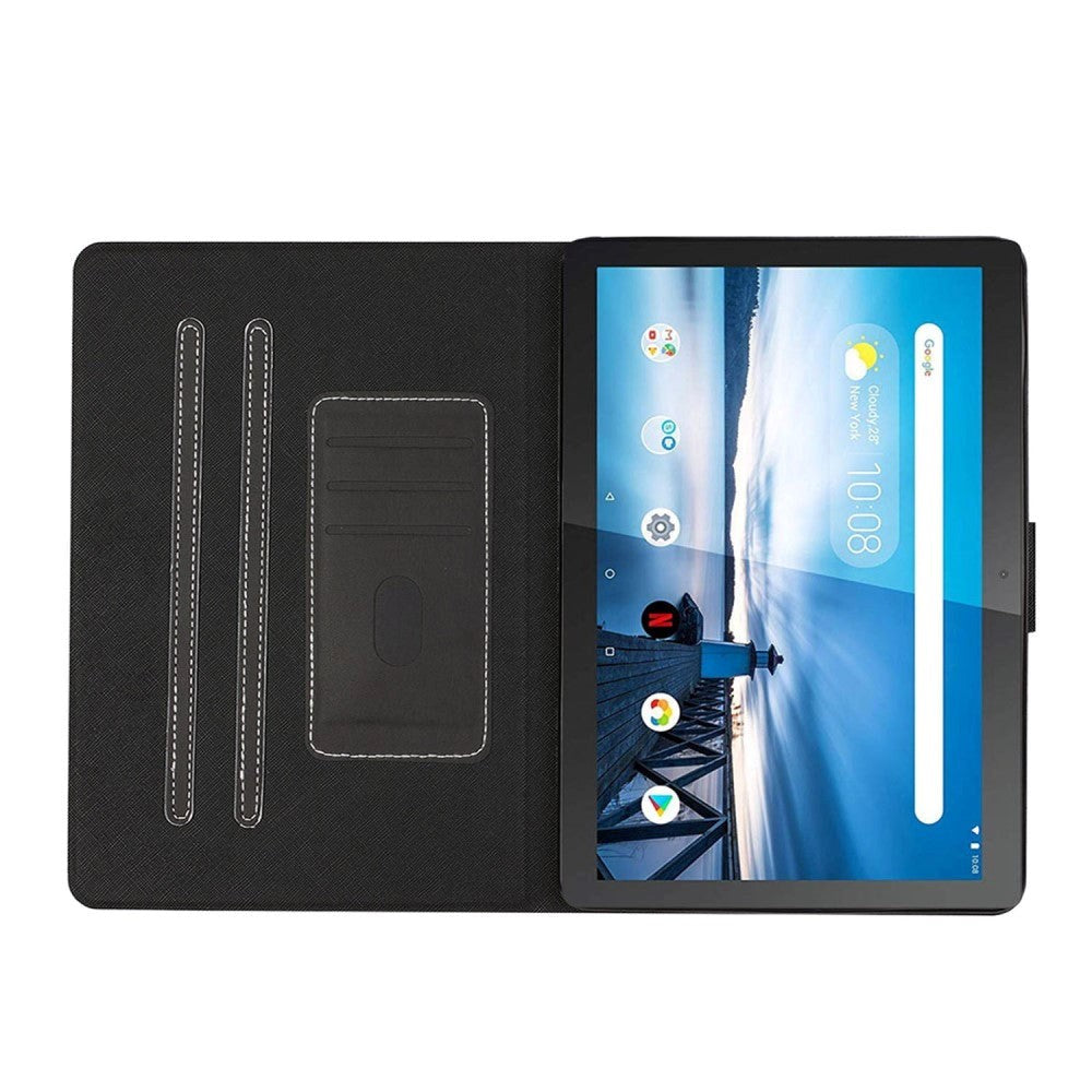 Lenovo Tab M10 X605F / X505F Soft Leather Wallet Case - Black