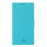 Motorola Moto G Pro VILI DMX Leather Case w. Card Holder & Chequered Texture Blue