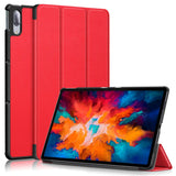 Lenovo Tab P11 Pro Tri-fold Flip Case w. Sleep / Wake-up Function - Red