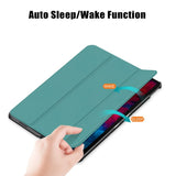 Lenovo Tab P11 Pro Tri-fold Flip Case w. Sleep / Wake-up Function - Green