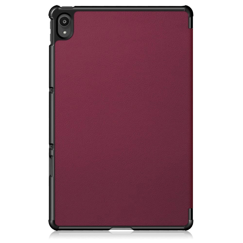 Lenovo Tab P11 / P11 (5G) / P11 Plus Tri-fold Flip Case w. Sleep / Wake-up Function - Bordeaux