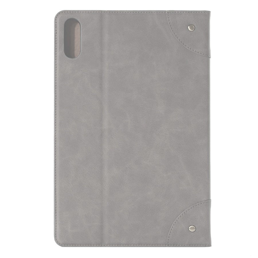 Lenovo Tab P11 Pro Soft Leather Case w. Stand & Card Holder - Grey