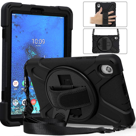 Lenovo Tab M8 (2nd Gen.) 8" Tough Case w. Hand & Shoulder Strap- Black