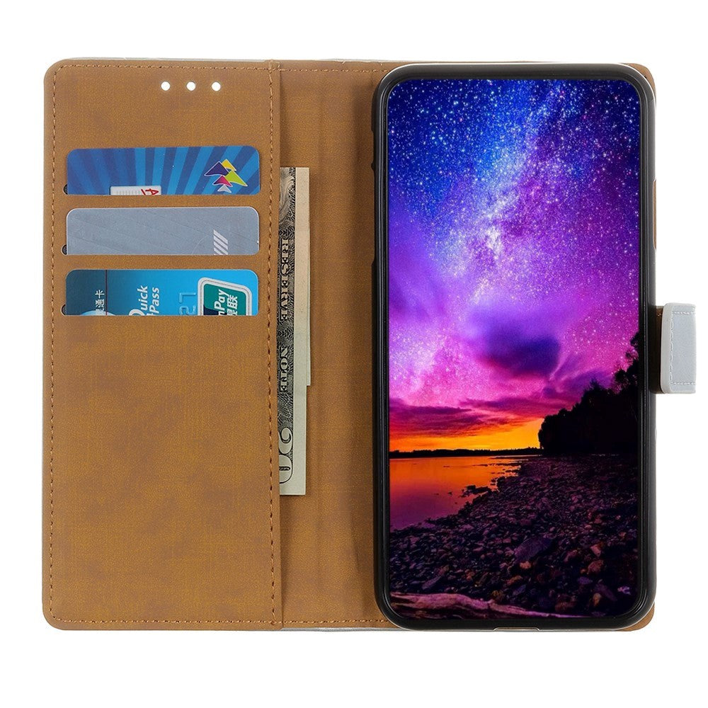 Motorola Moto G60 Leather Flip Case w. Wallet - Blue