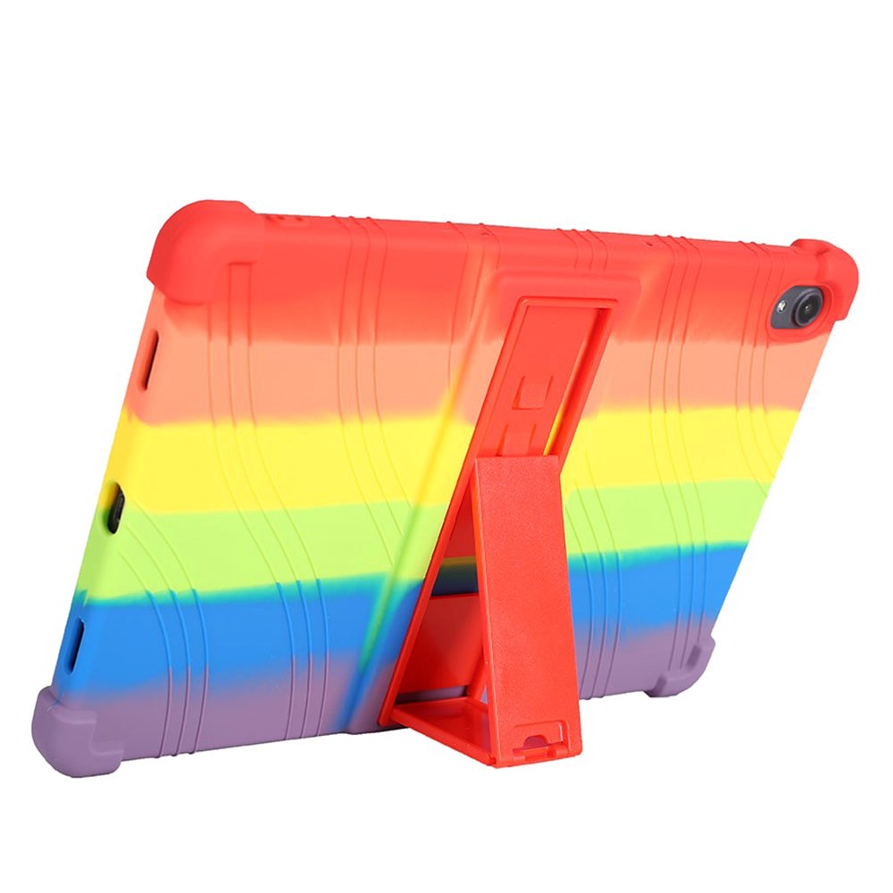 Lenovo Tab P11 / P11 (5G) / P11 Plus Silicone Case w. Kickstand - Rainbow