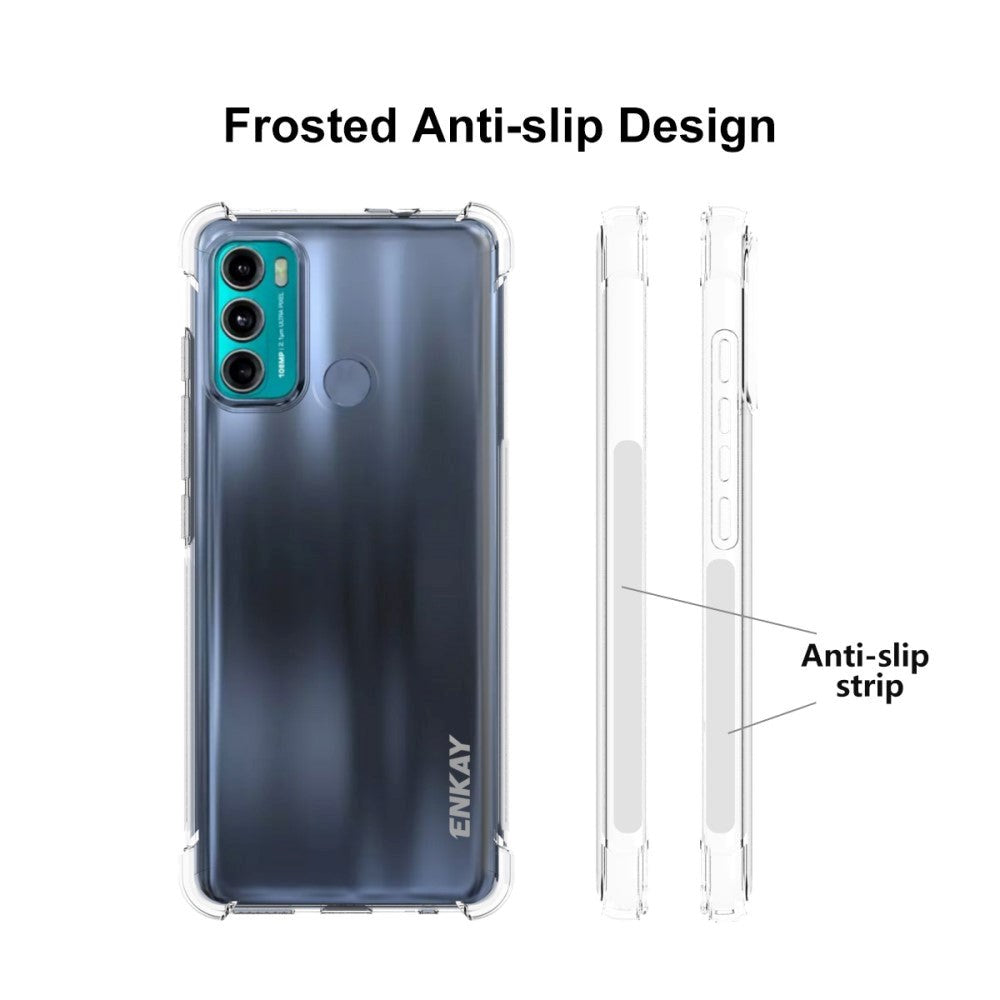 Motorola Moto G60 Enkay Anti-Slip Shockproof Case - Transparent