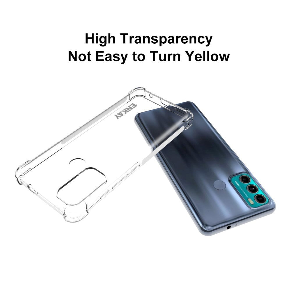 Motorola Moto G60 Enkay Anti-Slip Shockproof Case - Transparent