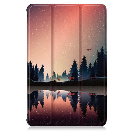 Lenovo Tab P11 Pro Tri-Fold Leather Case - Reflection In Forest Lake