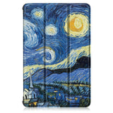 Lenovo Tab P11 Pro Tri-Fold Leather Case w. Pencil Holder - Starry Night