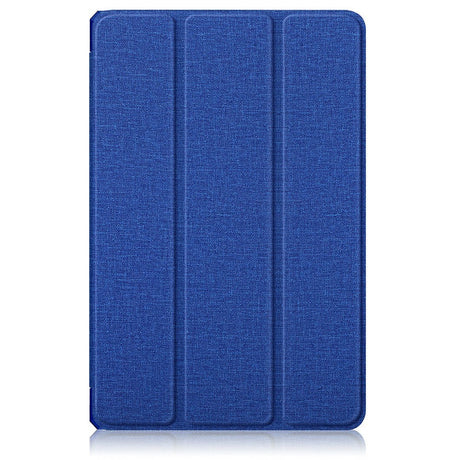 Lenovo Tab P11 Pro Fabric Tri-Fold Leather Case - Blue