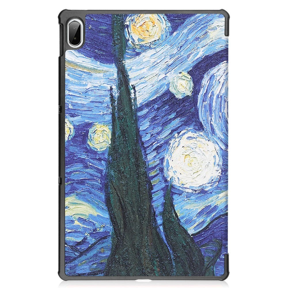 Lenovo Pad Plus Tri-Fold Leather Case - Oil Painting