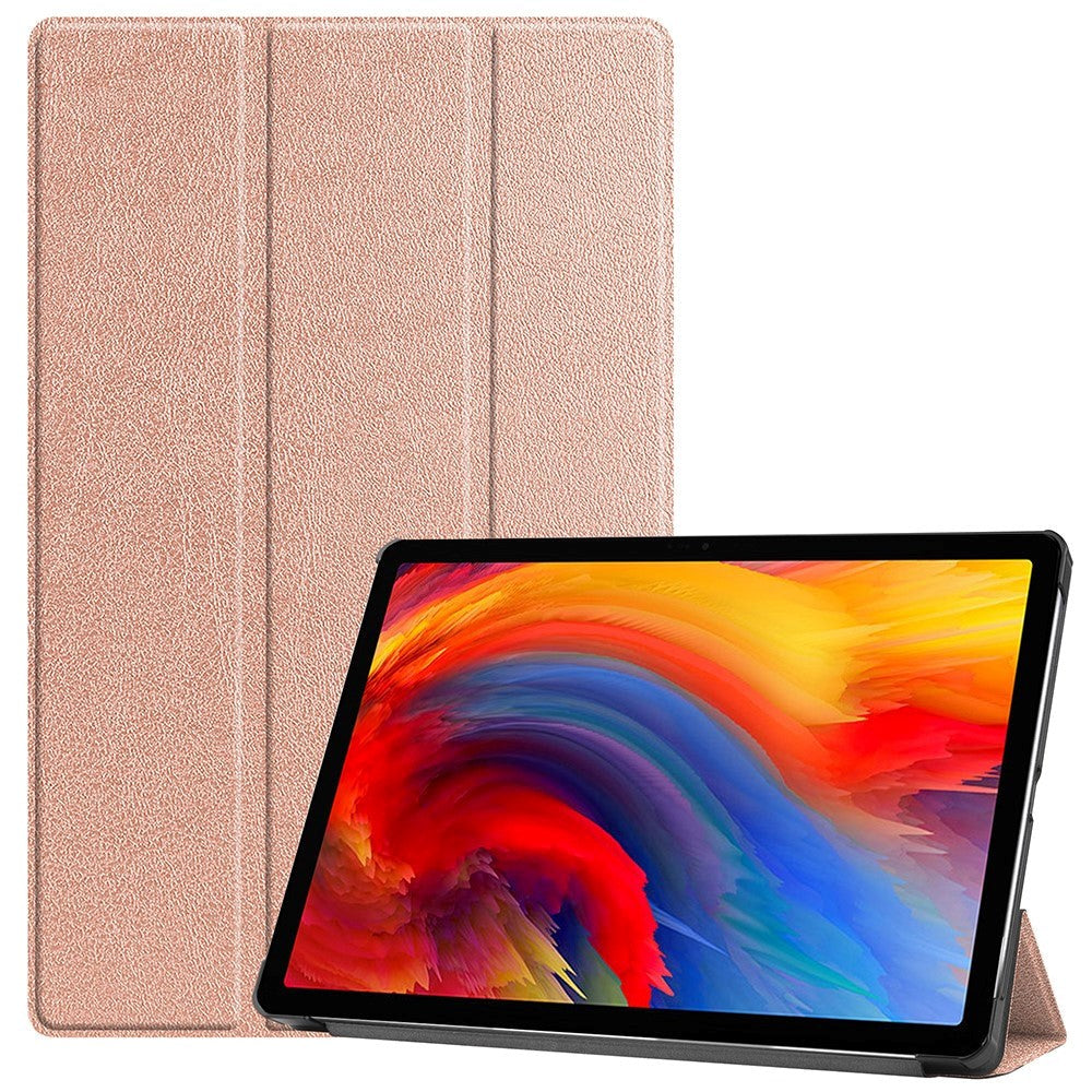 Lenovo Pad Plus Tri-Fold Leather Case - Rose Gold