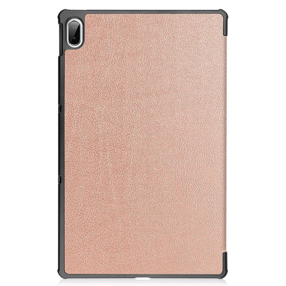 Lenovo Pad Plus Tri-Fold Leather Case - Rose Gold