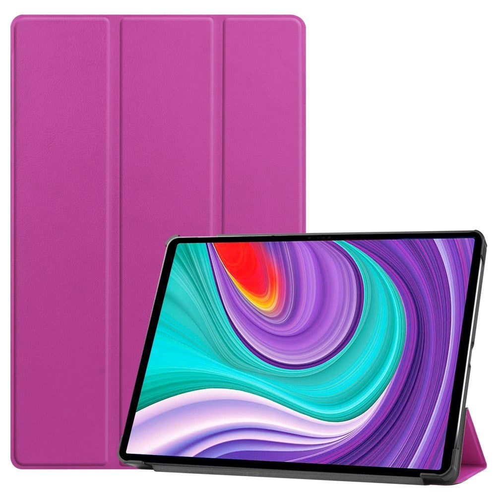 Lenovo Pad Pro Tri-Fold Leather Case - Purple