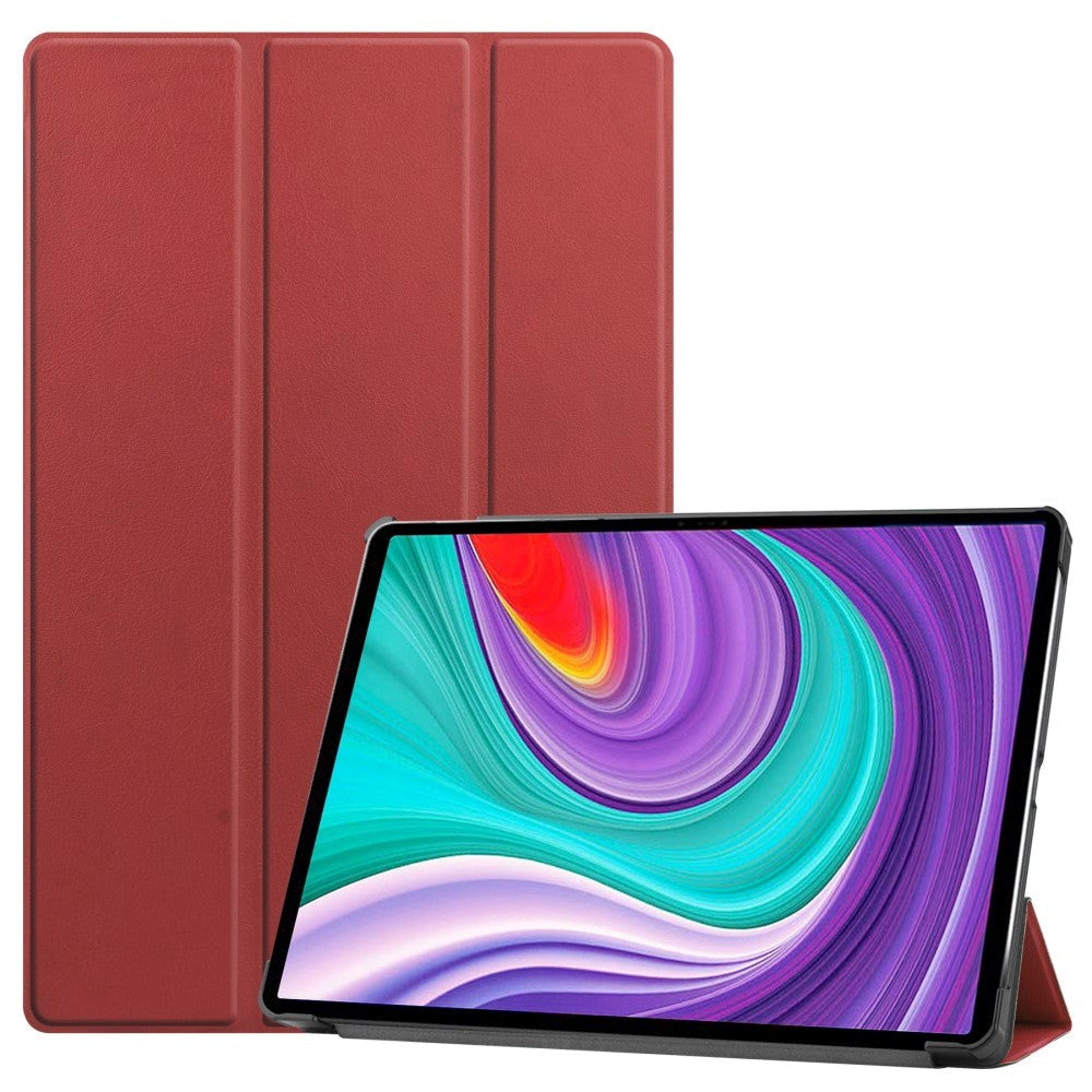 Lenovo Pad Pro Tri-Fold Leather Case - Wine Red