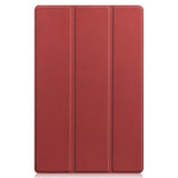 Lenovo Pad Pro Tri-Fold Leather Case - Wine Red