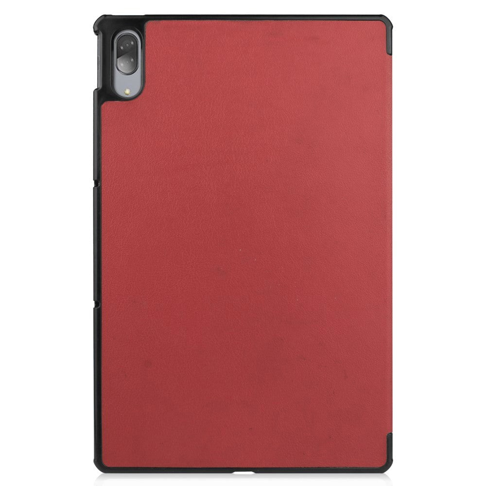 Lenovo Pad Pro Tri-Fold Leather Case - Wine Red