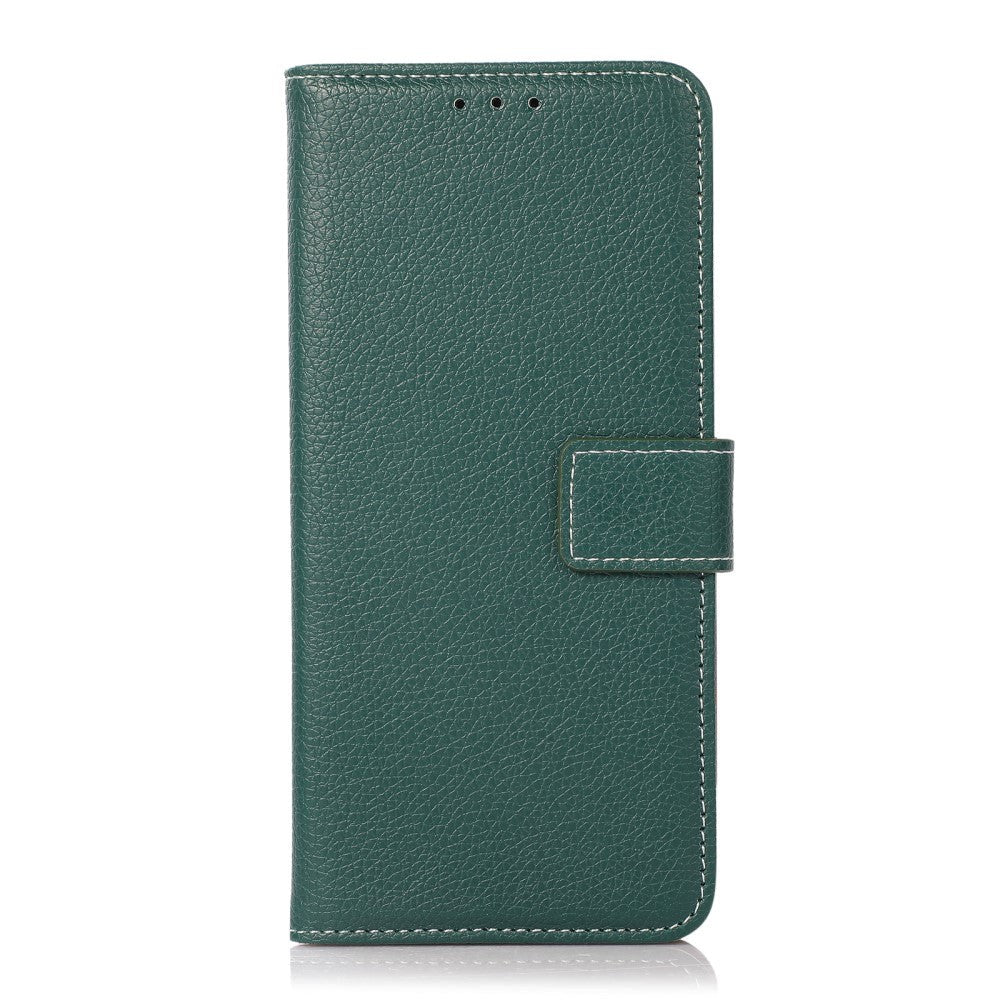 Motorola Moto G10 / G20 / G30 Litchi Leather Wallet Case - Green