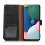 Motorola Moto G10 / G20 / G30 Litchi Leather Wallet Case - Black