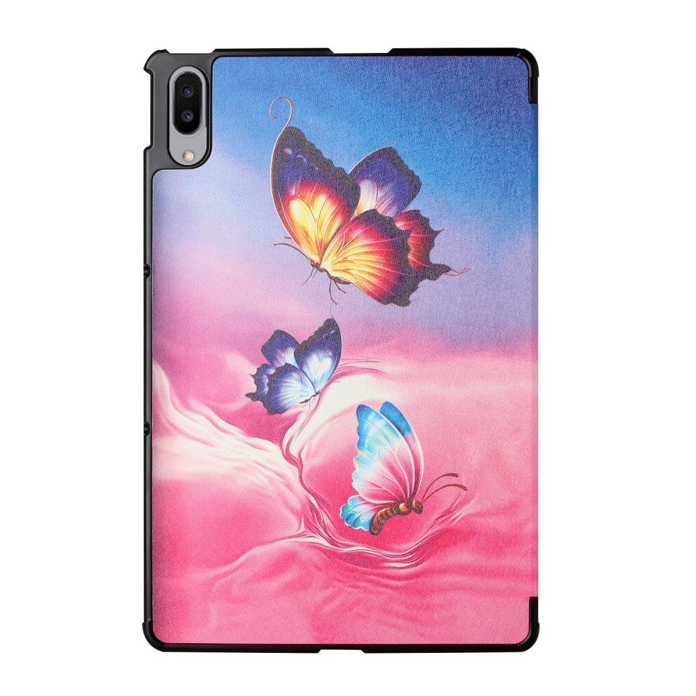 Lenovo Pad Pro / Tab P11 Pro Tri-Fold Leather Case - Colorful Butterflies