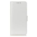 Motorola Edge 20 Pro Simple Leather Wallet Case - White