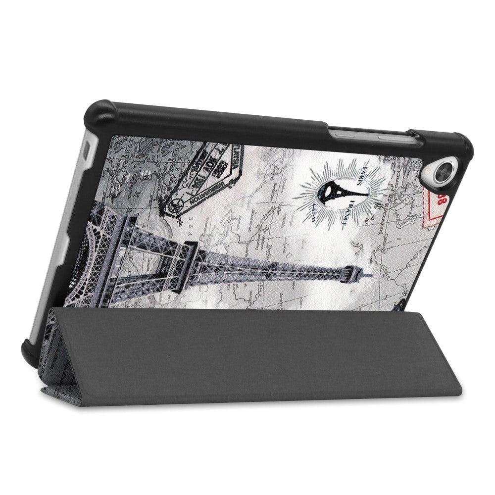 Lenovo Tab M8 (3rd Gen.) 8" Tri-fold Flip Case w. Auto Sleep/Wake Feature Function - Eiffel Tower