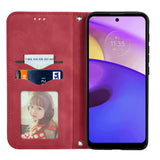 Motorola Moto E40 / E30 / E20 Soft leather Wallet Case - Red