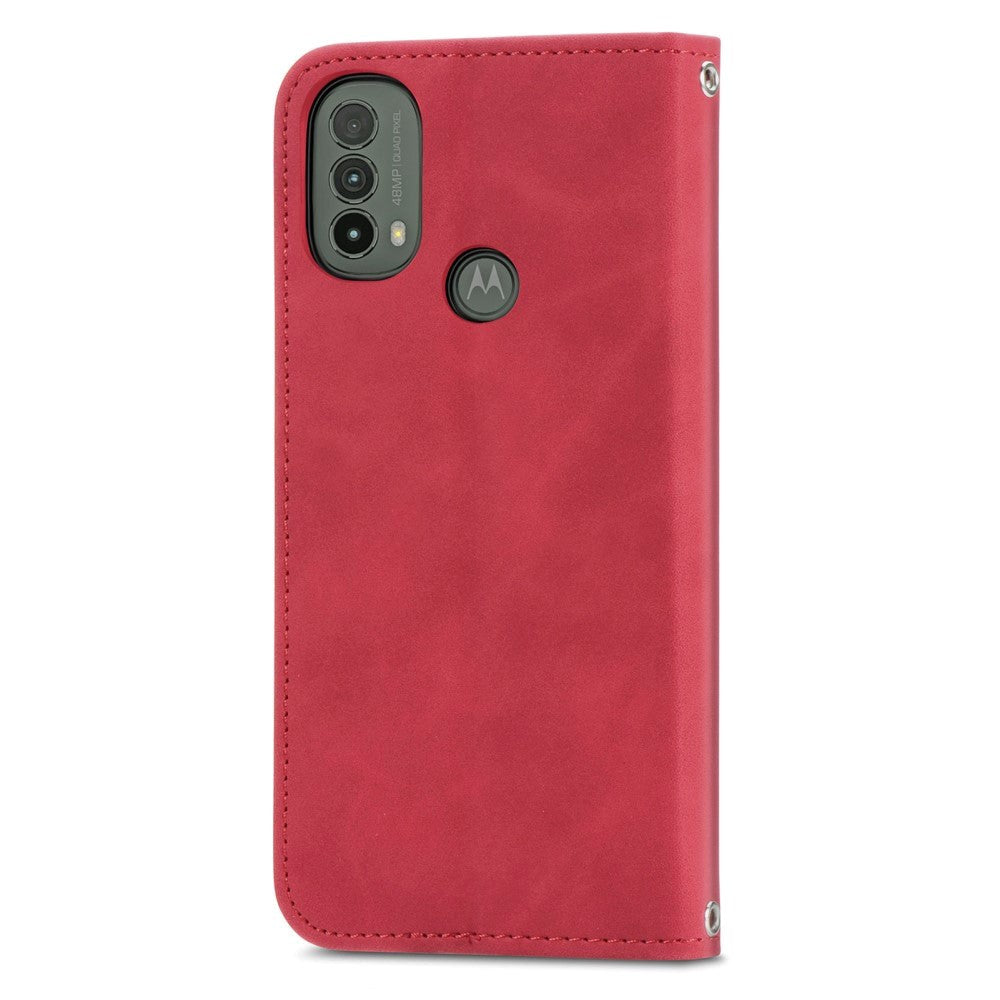 Motorola Moto E40 / E30 / E20 Soft leather Wallet Case - Red