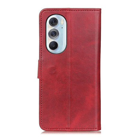 Motorola Edge 30 Pro Flip Case w. Card Holder & Stand Function - Red