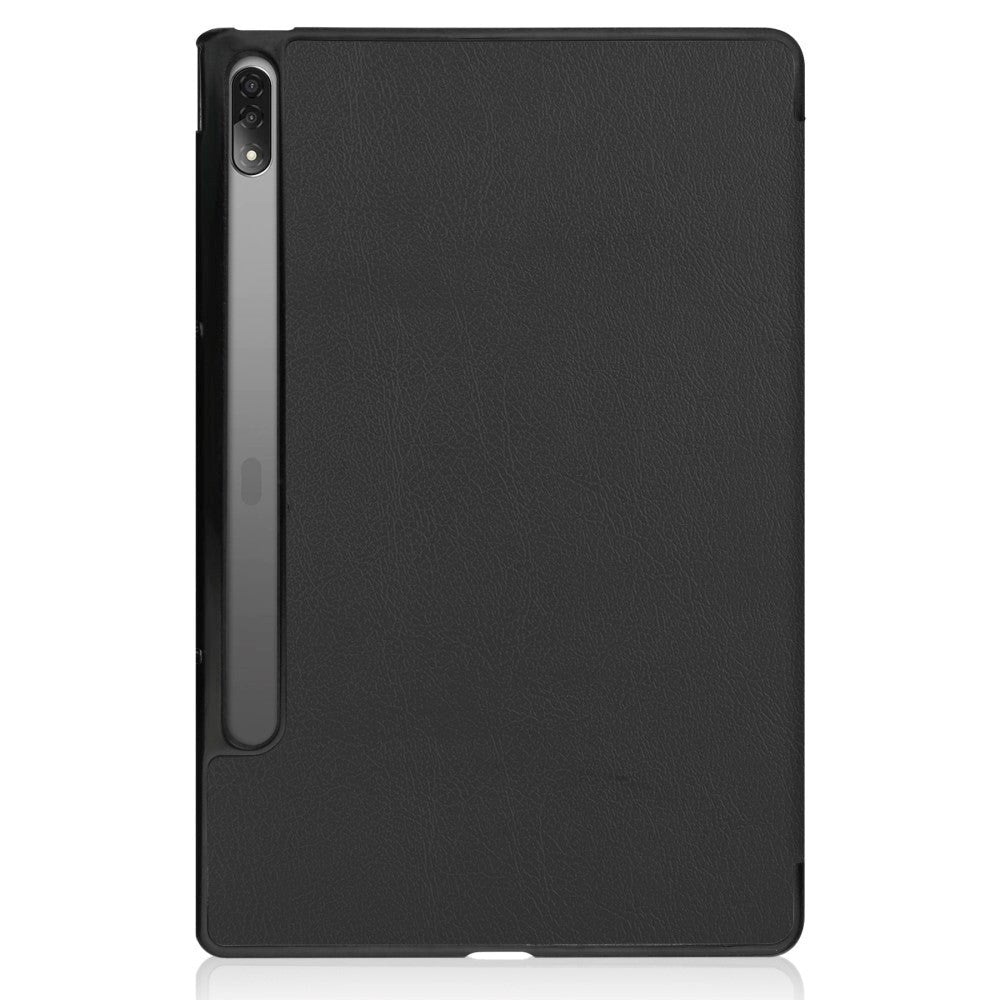 Lenovo Tab P12 Pro Tri-Fold Leather Case - Black