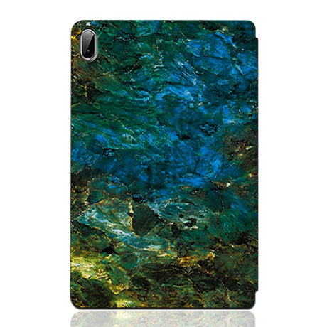 Lenovo Pad Plus Tri-Fold Flip Case - Marble - Blue