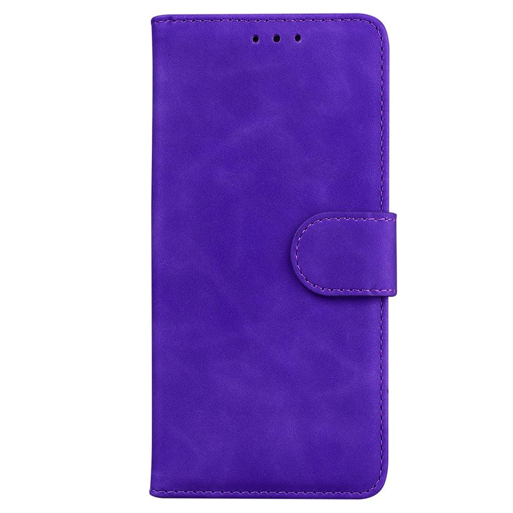 Motorola Edge 30 Pro Soft Artificial Leather Wallet Case - Purple