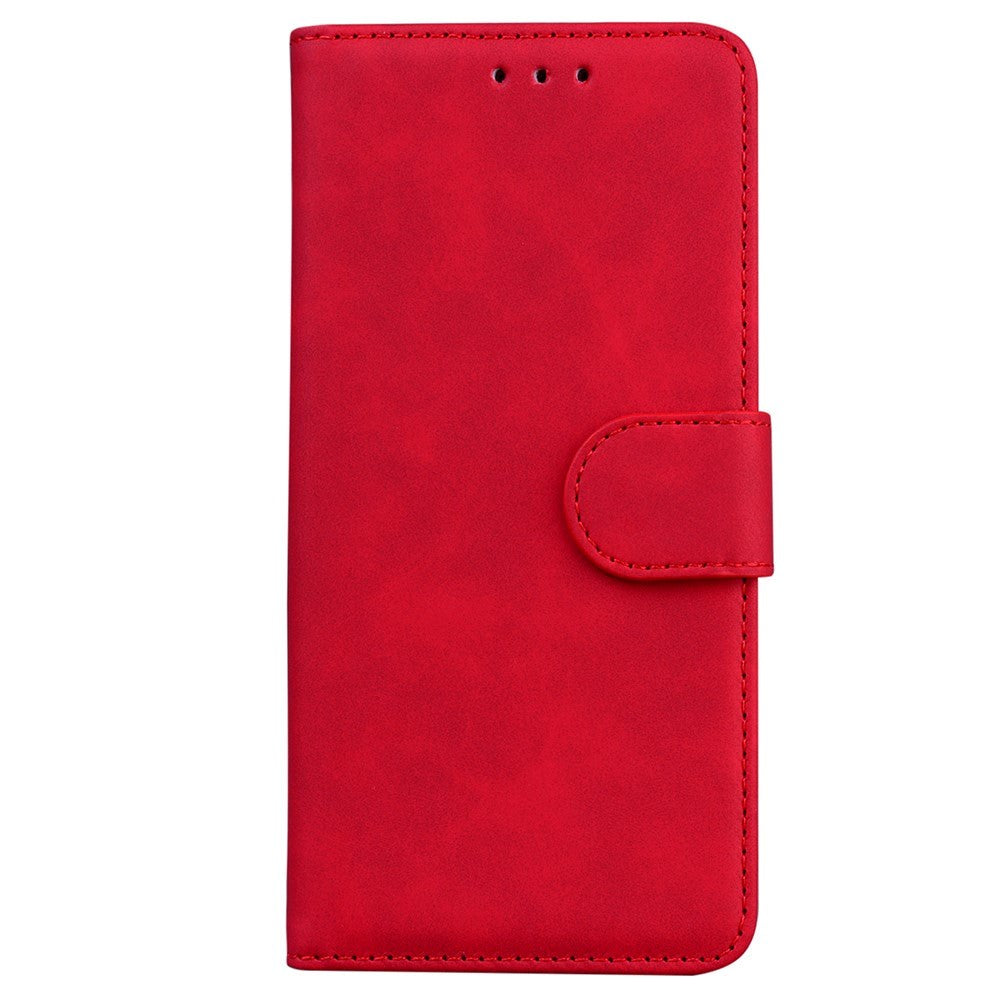 Motorola Edge 30 Pro Soft Artificial Leather Wallet Case - Red