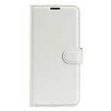 Motorola Edge 30 PU Litchi Leather Flip Case with Wallet & Stand Function - White