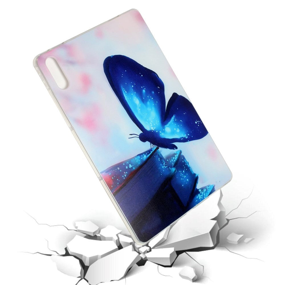 Lenovo Tab P11 Pro Back Case - Flexible Plastic - Blue Butterfly