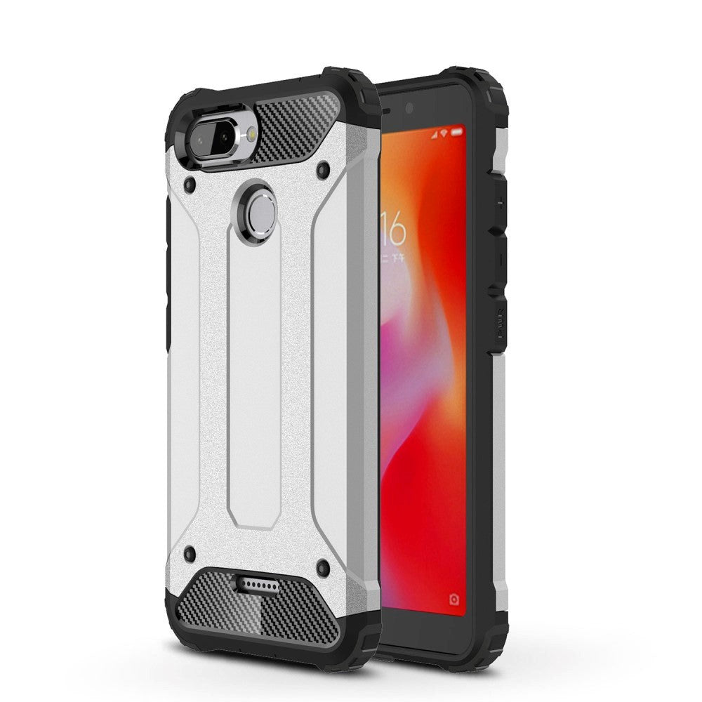 Xiaomi Redmi 6 Armor Guard Hard Case Silver