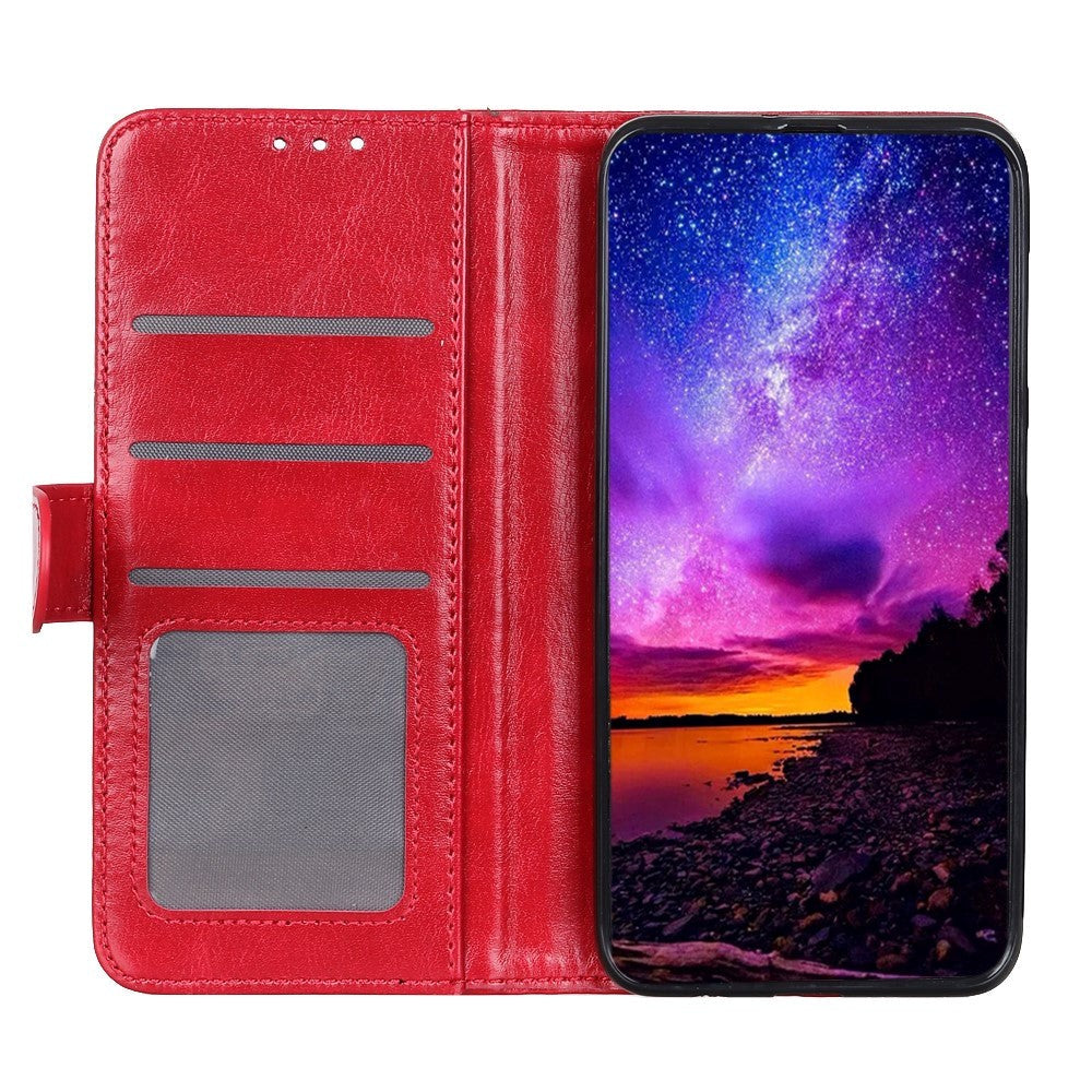 Xiaomi Mi 9 SE Neutral Leather Wallet Case Red