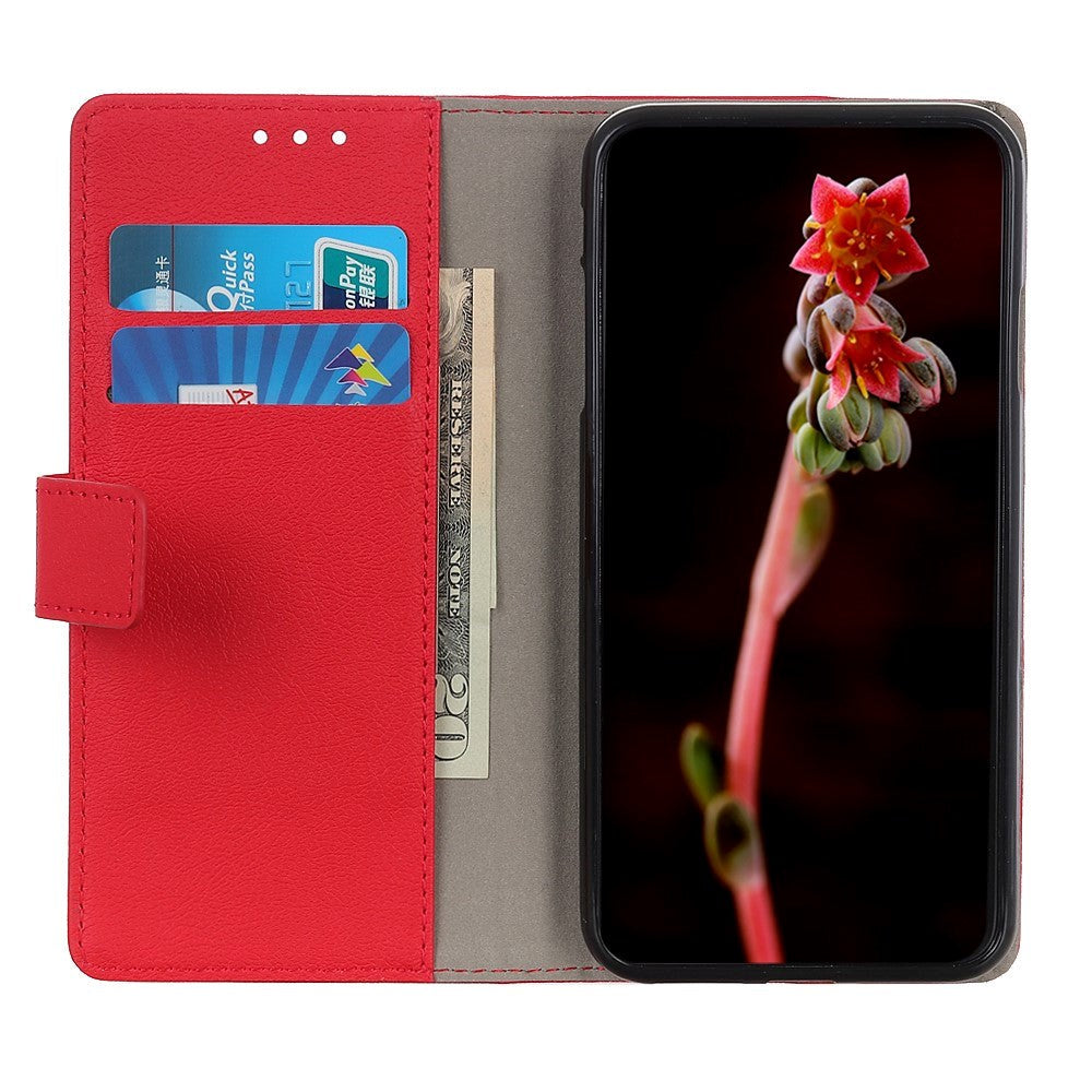 Xiaomi Redmi Note 8 Leather Wallet Case - Red